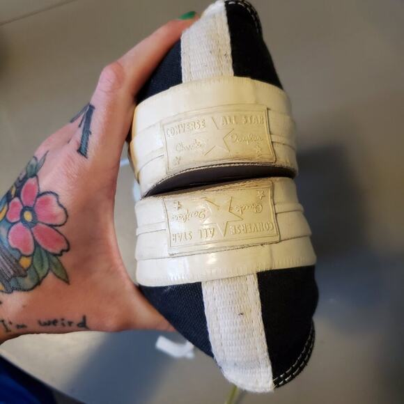 Converse x PLAY Comme des Garçons Chuck 70 Unisex Low Top Shoe Black and White - Picture 8 of 12